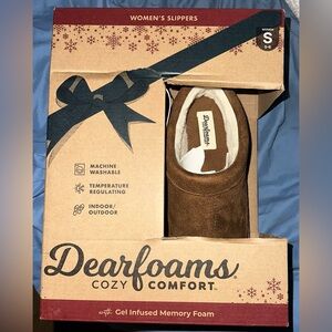 Dearfoams Chestnut Cozy Comfort Women’s Clog Slippers